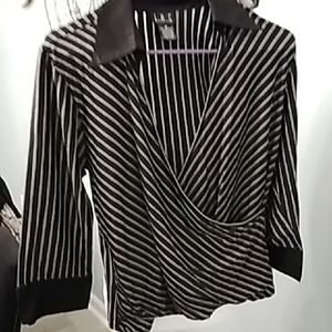 Inc Tuxedo Blouse